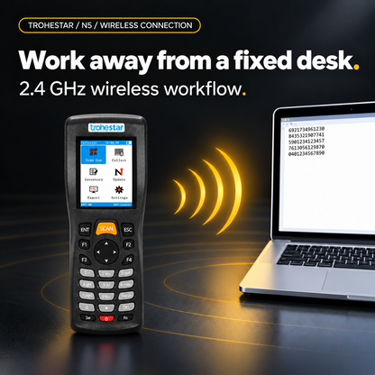 TROHESTAR N5 data collector — wireless workflow with the matching USB receiver