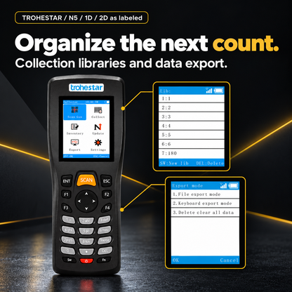 TROHESTAR N5 data collector — original library configuration screen