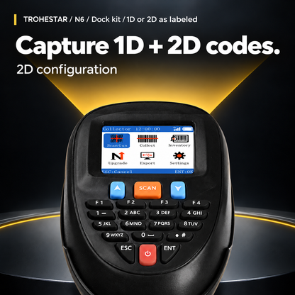 TROHESTAR N6 2D configuration — linear and two-dimensional barcode reading