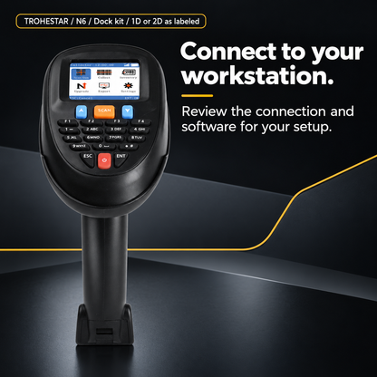 TROHESTAR N6 data collector — wireless and USB connection overview