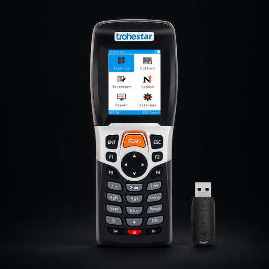TROHESTAR N4 Handheld Data Collector on a black background