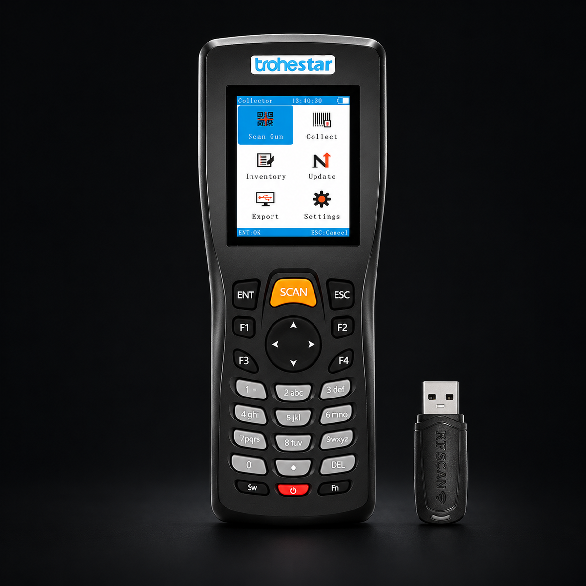 TROHESTAR N5 Inventory Data Collector on a black background