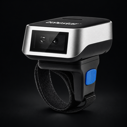 TROHESTAR N8 Wearable Ring Scanner - 2D on a black background