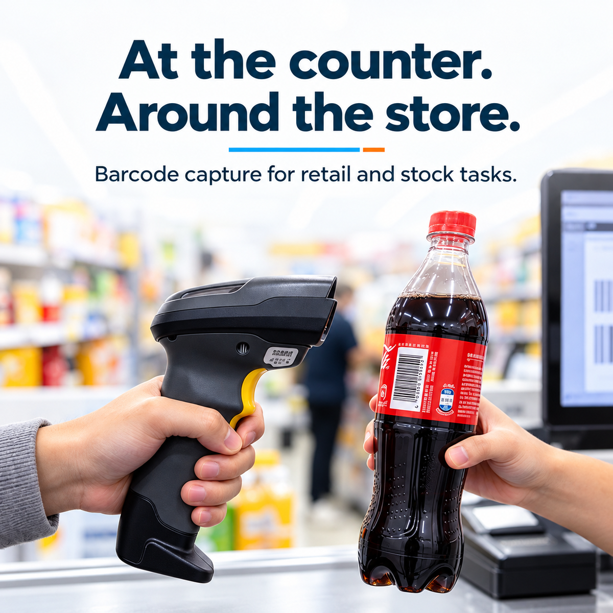 TROHESTAR N7 scanner only — barcode capture at a retail counter