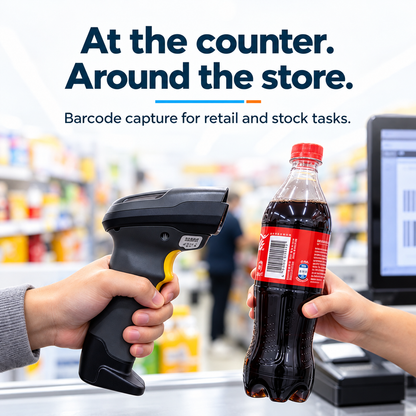 TROHESTAR N7 scanner only — barcode capture at a retail counter